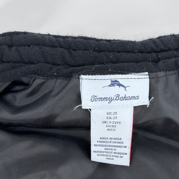 Tommy Bahama Buffalo Check Plaid Toddler Vest Red Black Zip Snap Boys 2T - Picture 6 of 7